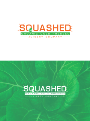 SQUASHED  under the Name Put an Organic Cold Pressed Juicery Company | Logo Design by Barney Stinson