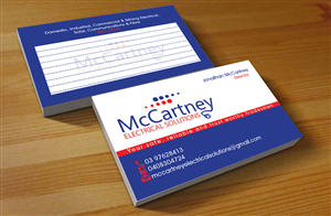 Business Card Design by Hardcore Design for McCartney Electrical Solutions Pty Ltd | Design #2848865