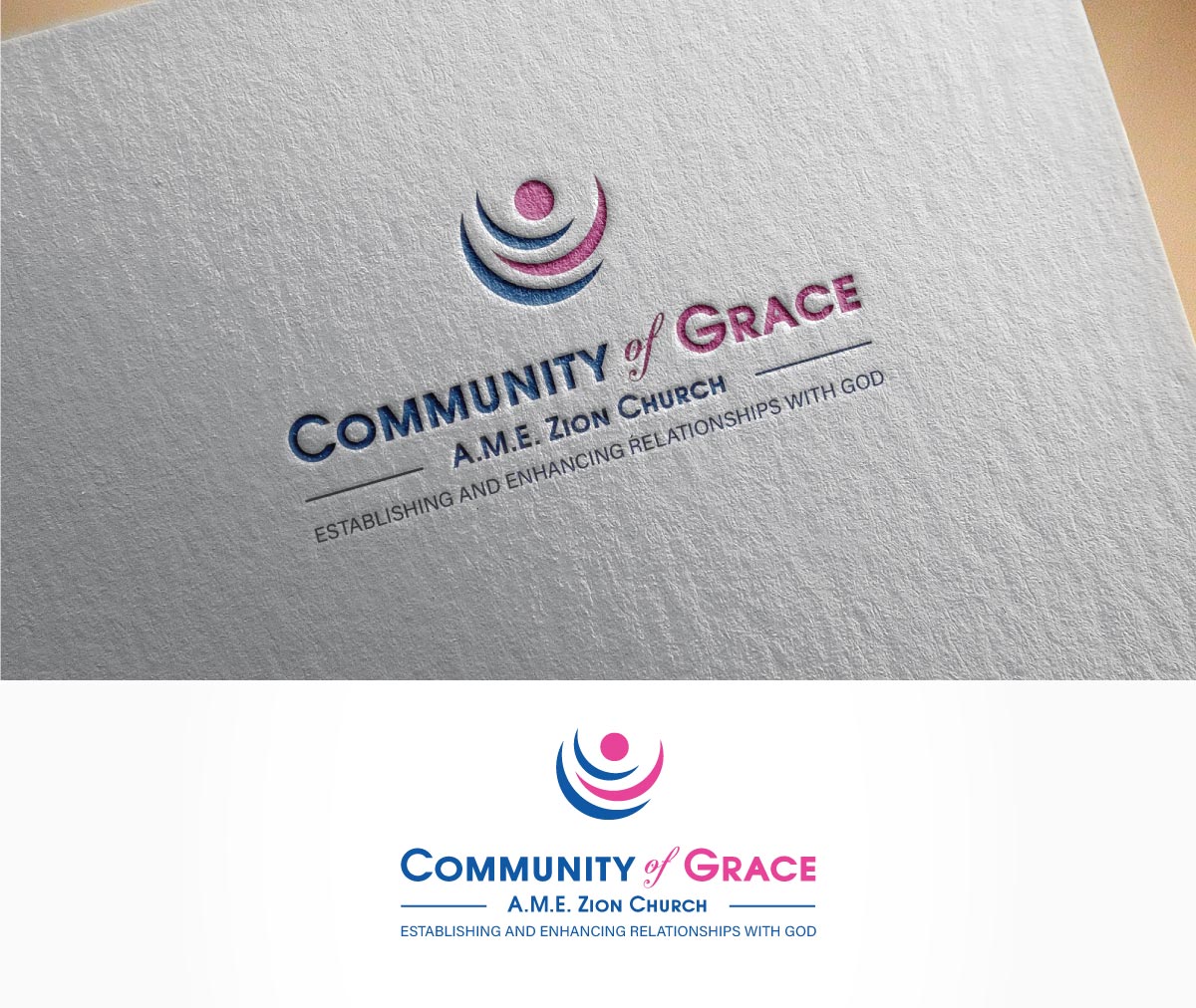 Logo Design by Shigh5 for Community of Grace A. M. E. Zion church  | Design #18947513