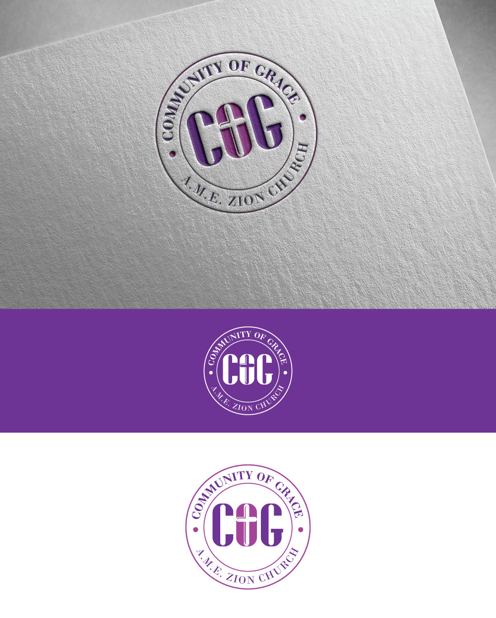 Logo Design by in07 for Community of Grace A. M. E. Zion church  | Design #18921531