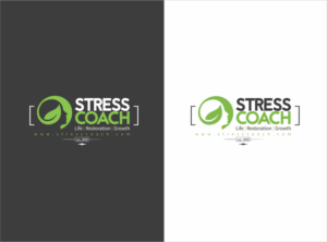 Stress Coach (not sure if it needs a tag line, feel free to add suggestions | Logo Design by nikkiblue