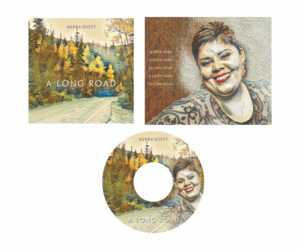 CD Cover and Disc Design - A Long Road | CD-Cover-Design von Cut and Glue
