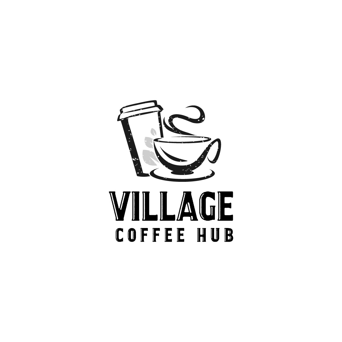 Logo Design by Pop-tart for Village Coffee Hub  | Design #18908328