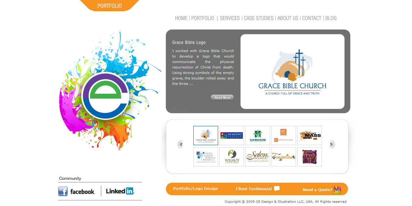 Web-Design von weathered83 für Ce Designs & Illustration | Design #101253