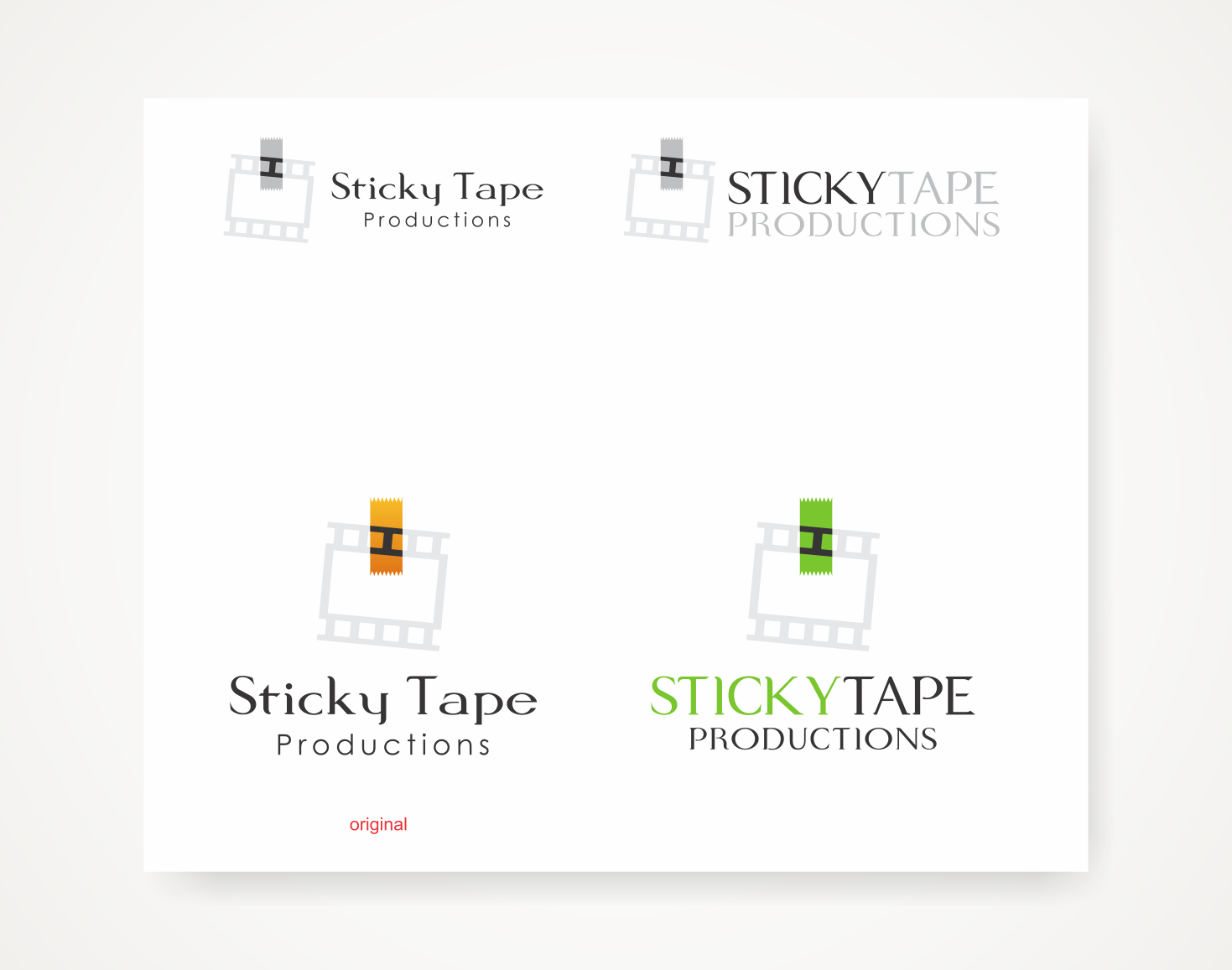 Logo Design by Savana for Sticky Tape Productions  | Design #18945415