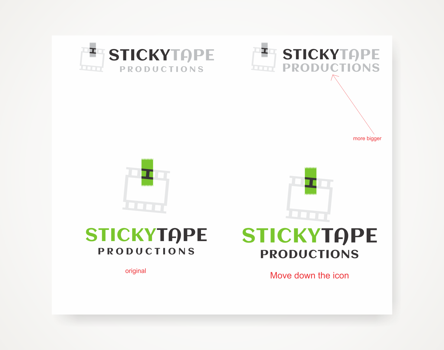 Logo Design by Savana for Sticky Tape Productions  | Design #18945416