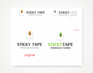 Logo Design by Savana for Sticky Tape Productions  | Design: #18945419