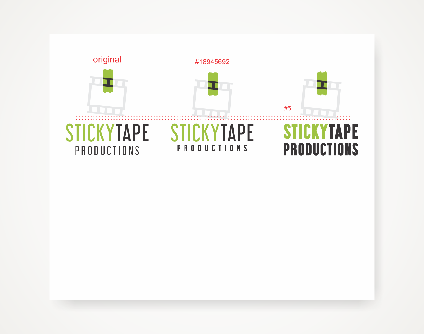 Logo Design by Savana for Sticky Tape Productions  | Design #18947633