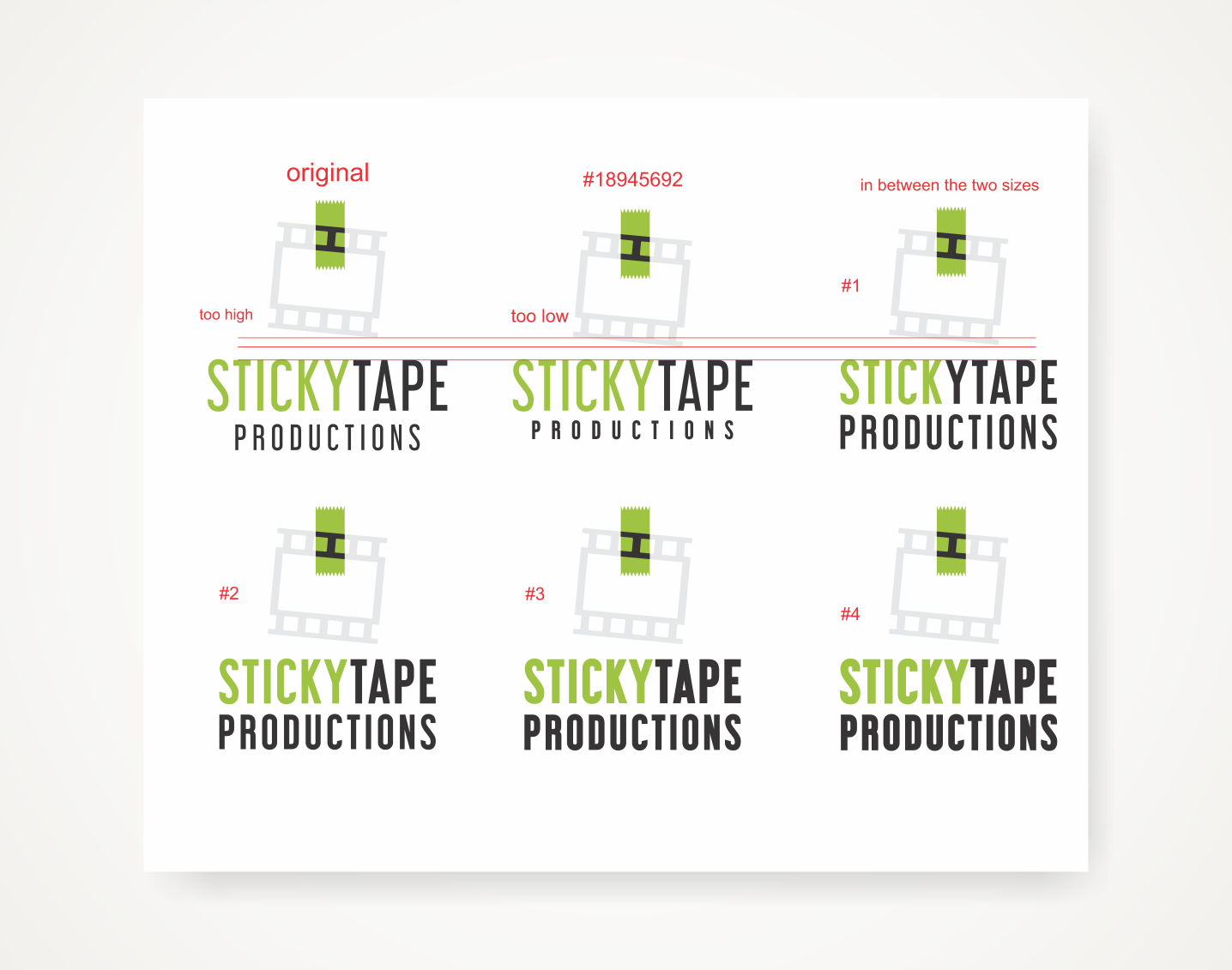 Logo Design by Savana for Sticky Tape Productions  | Design #18947634