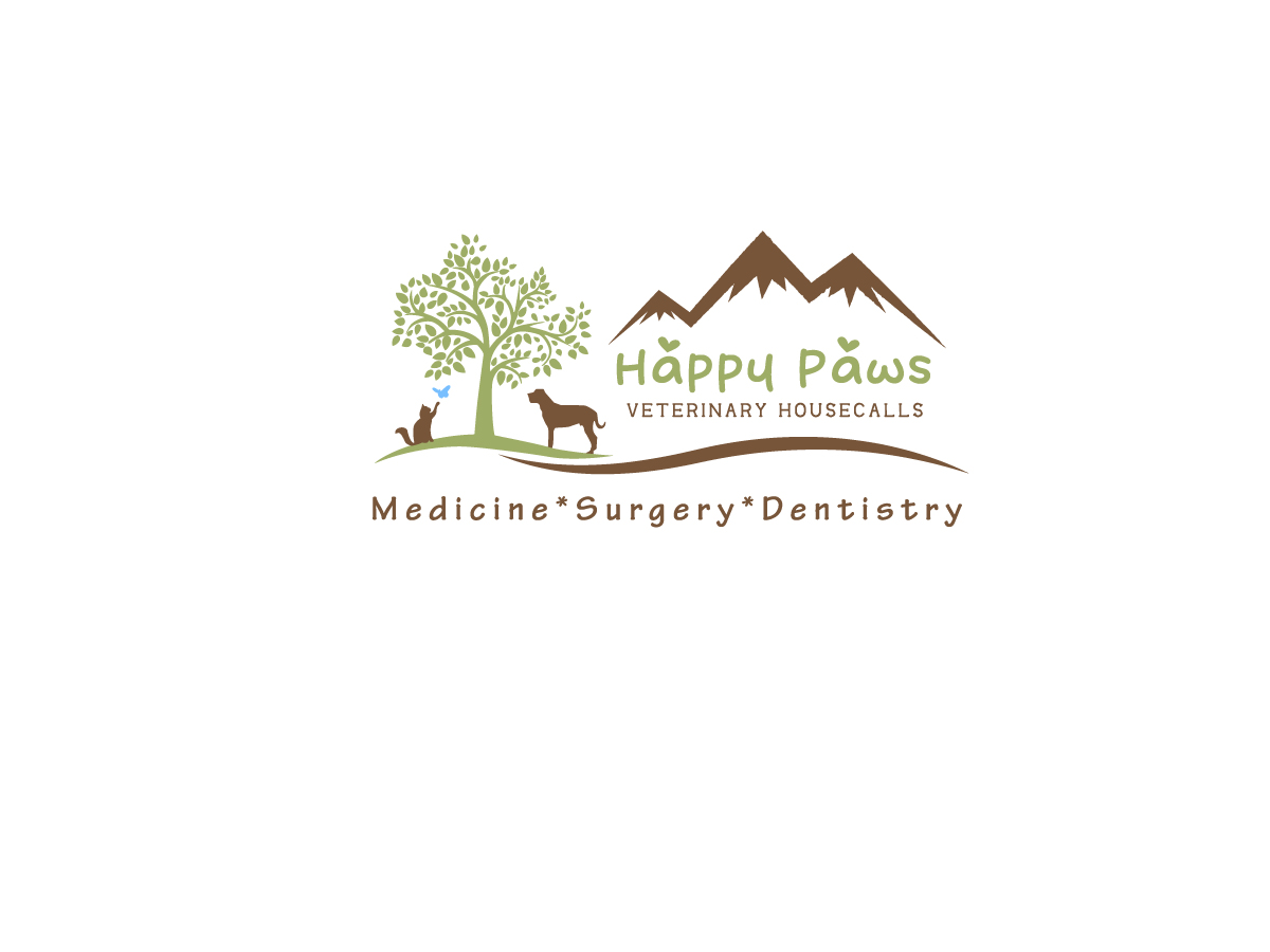 Logo Design by ArtCreative for happy paws veterinary hospital | Design #19455271