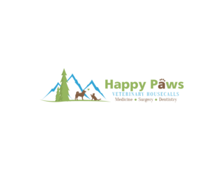 Logo Design by katemedsj for happy paws veterinary hospital | Design: #19465242