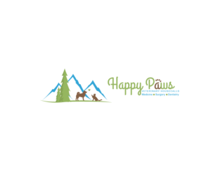Logo Design by katemedsj for happy paws veterinary hospital | Design: #19465244