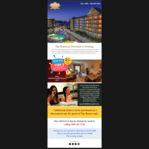 Email Marketing Design by Best Design Hub for Smoky Mountain Resorts | Design: #18913166