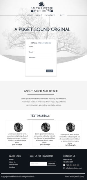 Web Design par Murry pour Balch and webber | Design : #19136903