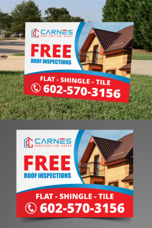 Construction company yard sign | Poster-Design von ecorokerz