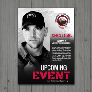 Flyer Design by debdesign for Teton County Search and Rescue | Design: #18916801