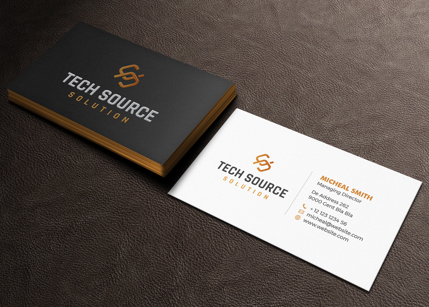 Diseño de Tarjeta de Presentación por Tilt para Tech Source Solution | Diseño #18920287