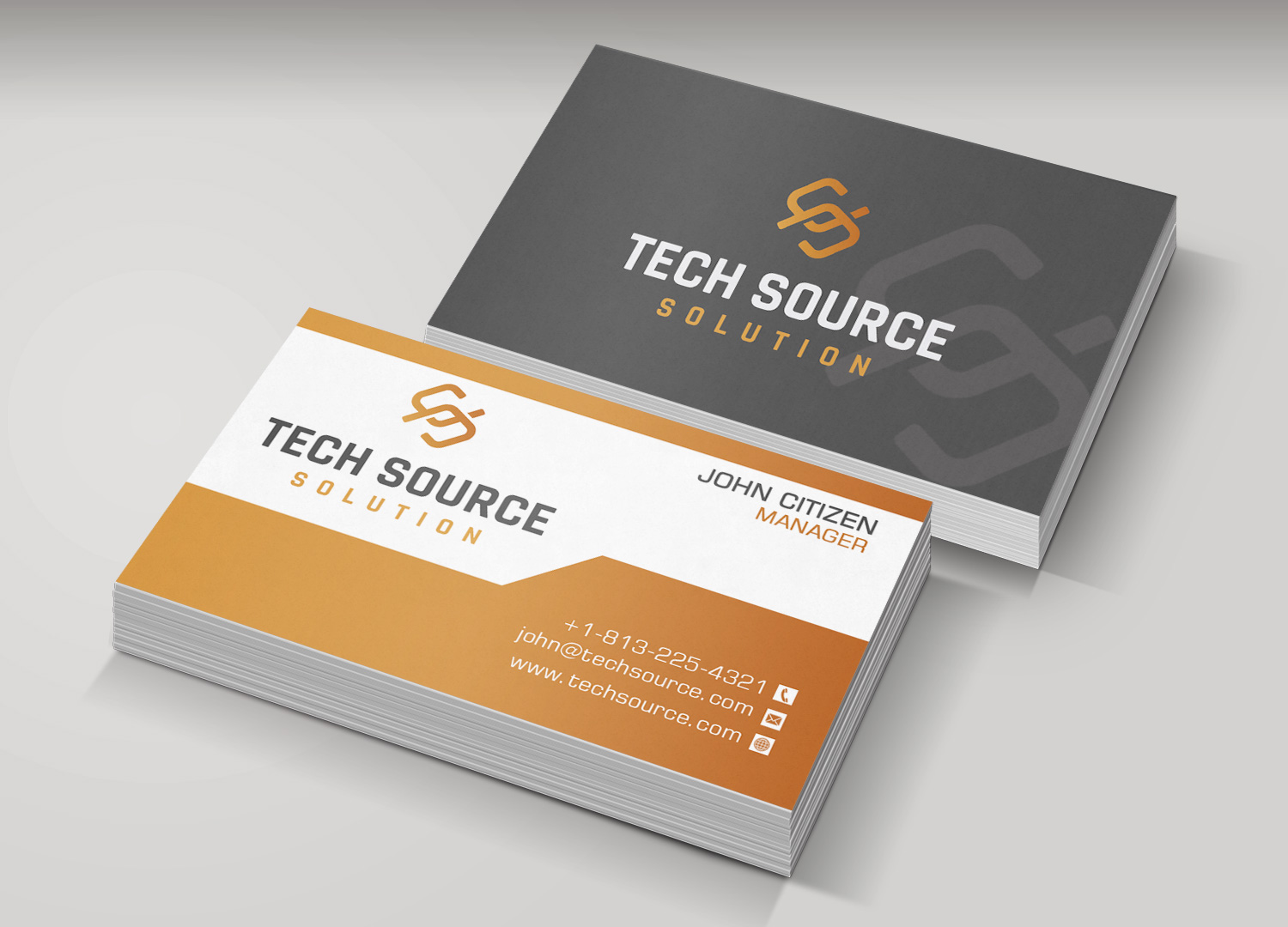 Business Card Design by Pixi Dust for Tech Source Solution | Design #18922528