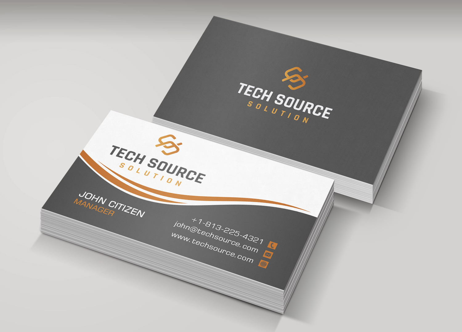 Business Card Design by Pixi Dust for Tech Source Solution | Design #18922546