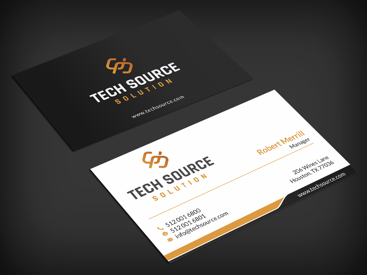 Diseño de Tarjeta de Presentación por SKYdesign para Tech Source Solution | Diseño #18928540