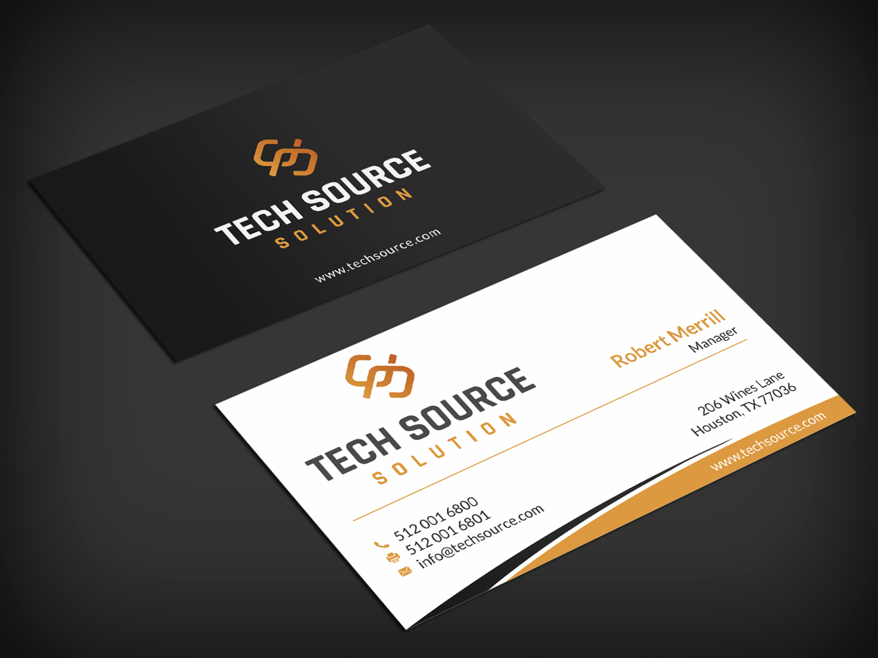 Diseño de Tarjeta de Presentación por SKYdesign para Tech Source Solution | Diseño #18928541