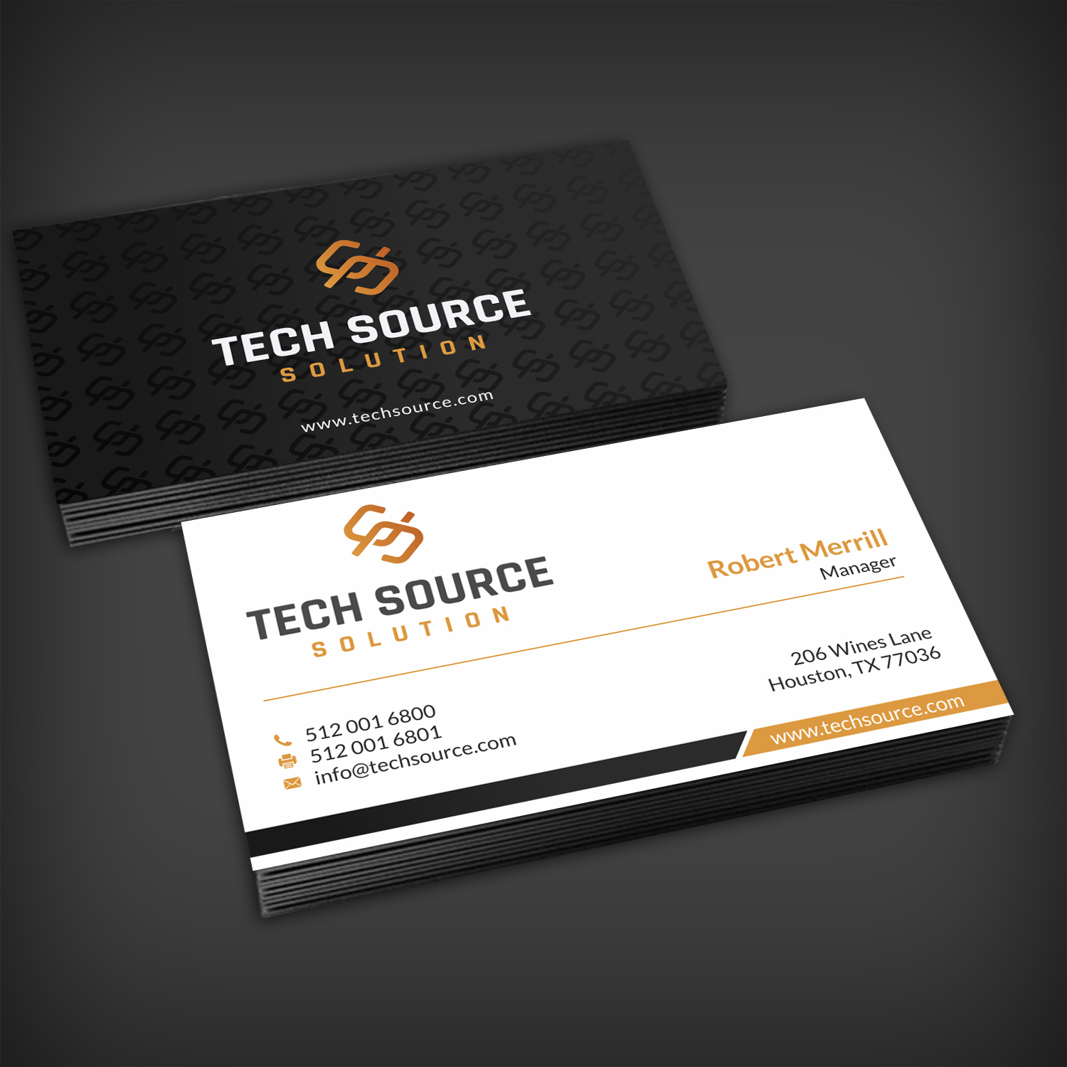 Diseño de Tarjeta de Presentación por SKYdesign para Tech Source Solution | Diseño #18928547