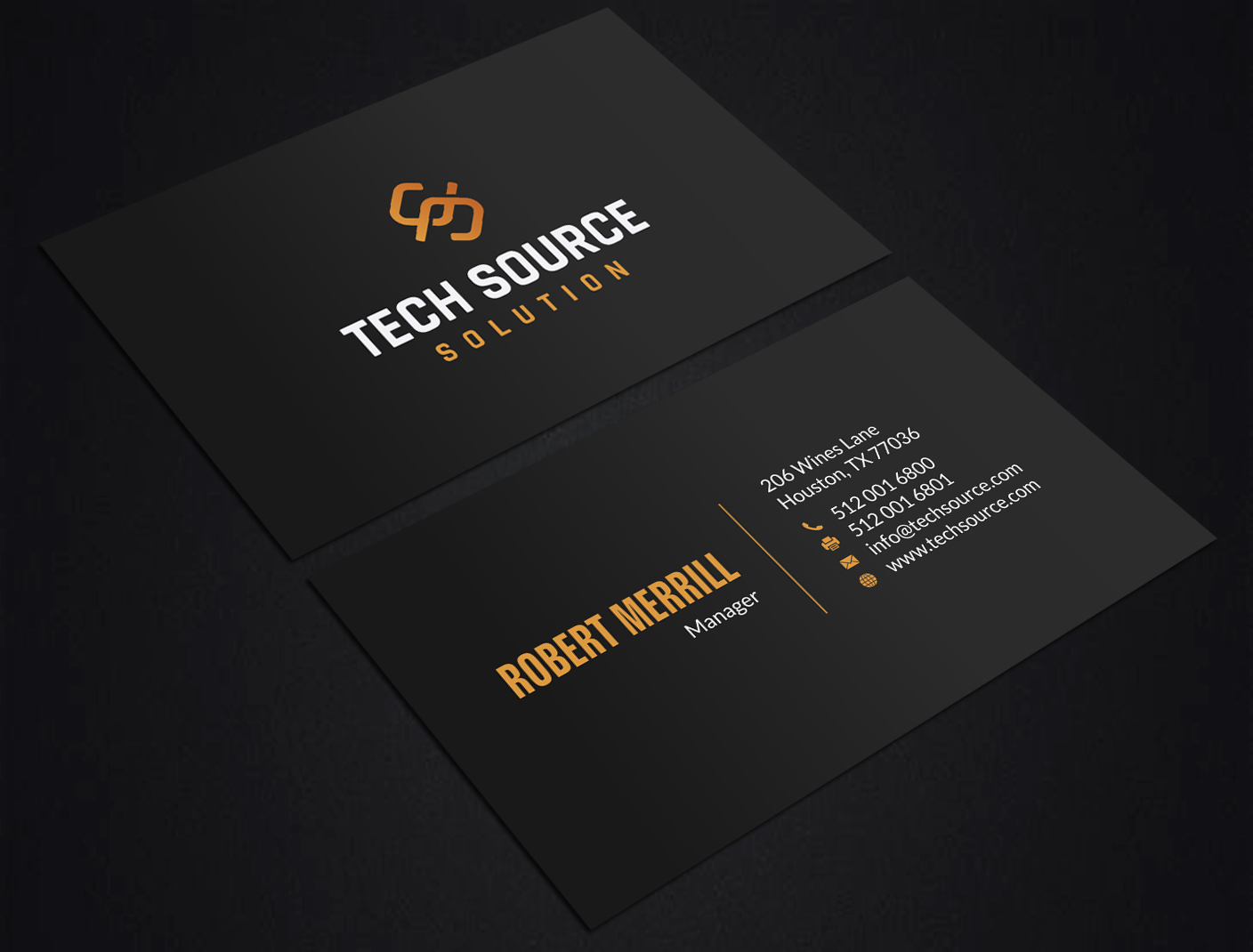 Diseño de Tarjeta de Presentación por SKYdesign para Tech Source Solution | Diseño #18928555