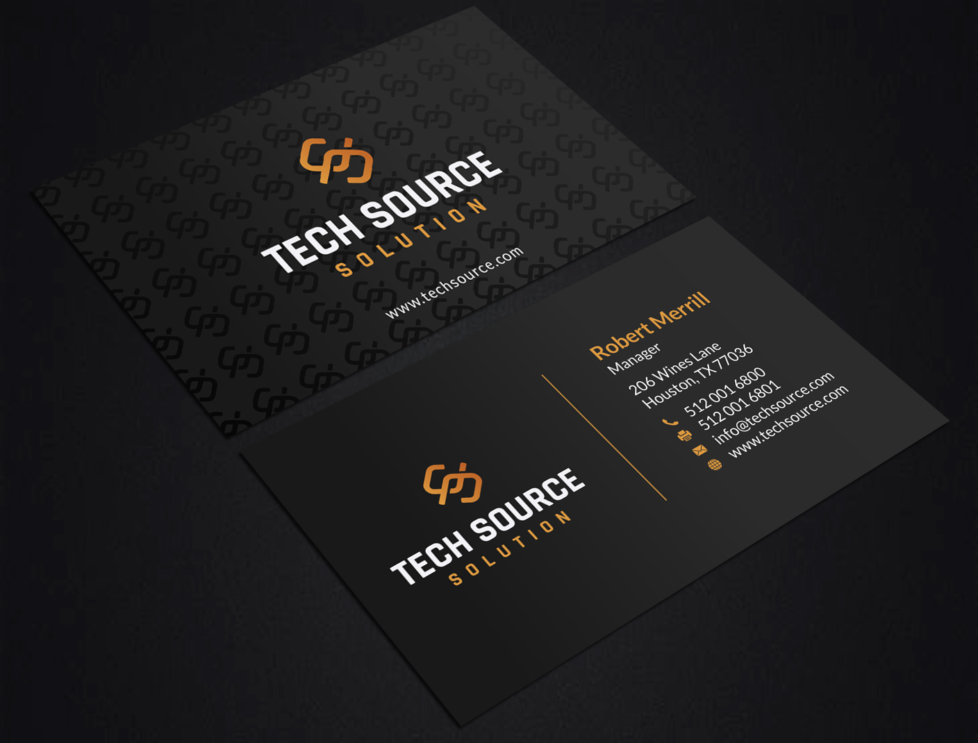 Diseño de Tarjeta de Presentación por SKYdesign para Tech Source Solution | Diseño #18928557