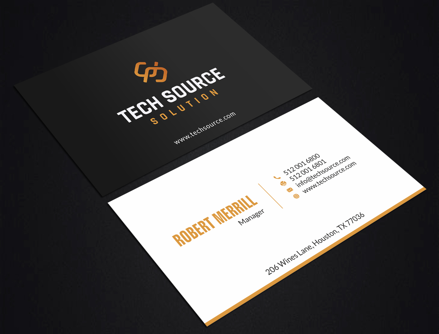 Diseño de Tarjeta de Presentación por SKYdesign para Tech Source Solution | Diseño #18928558