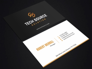Diseño de Tarjeta de Presentación por SKYdesign para Tech Source Solution | Diseño: #18928558