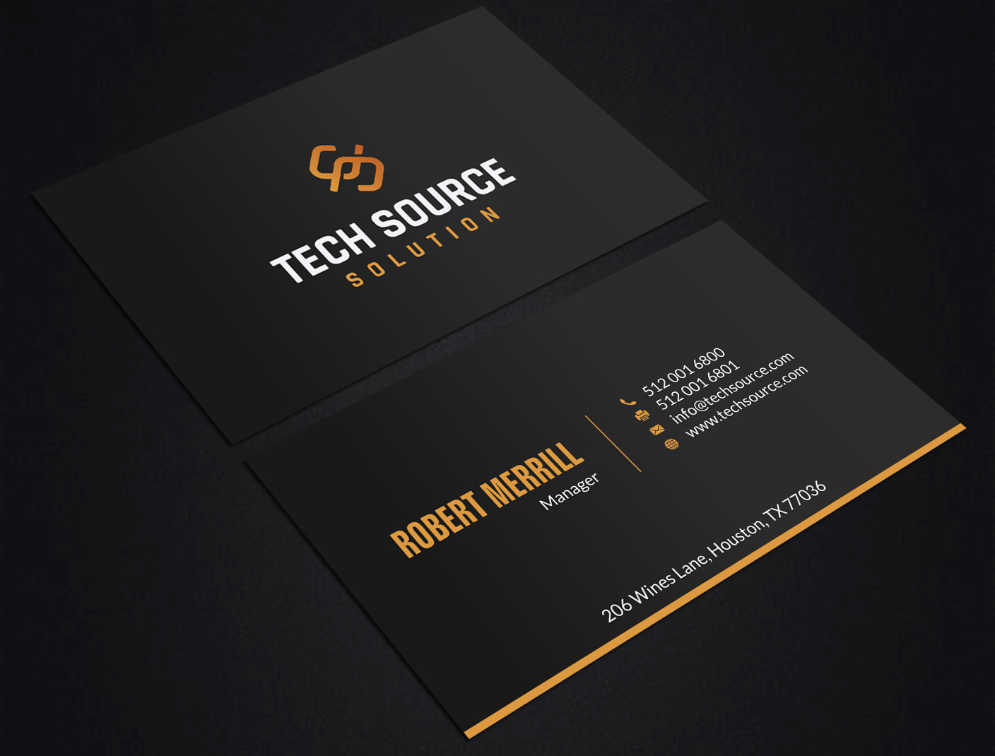 Diseño de Tarjeta de Presentación por SKYdesign para Tech Source Solution | Diseño #18928559