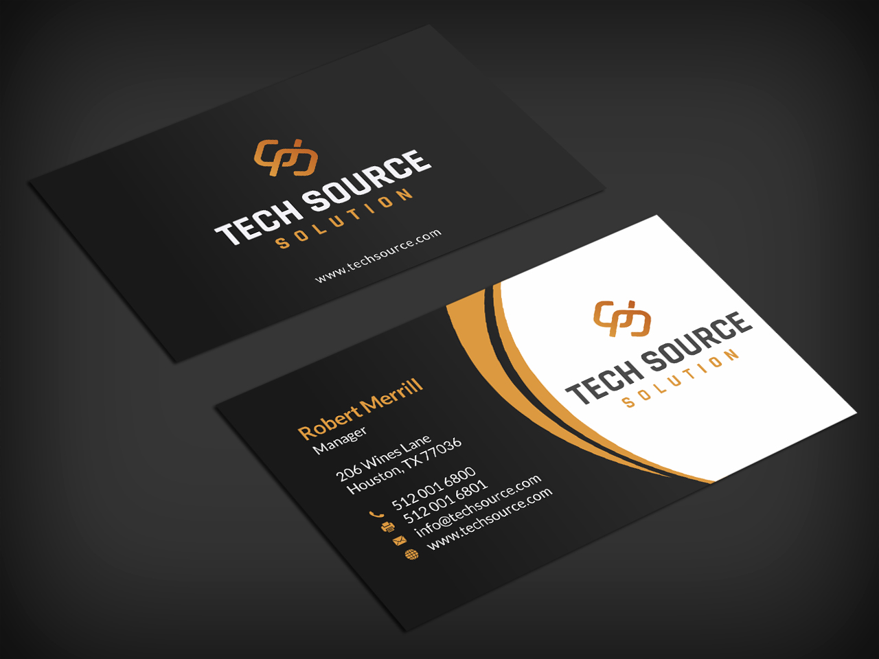 Diseño de Tarjeta de Presentación por SKYdesign para Tech Source Solution | Diseño #18928560