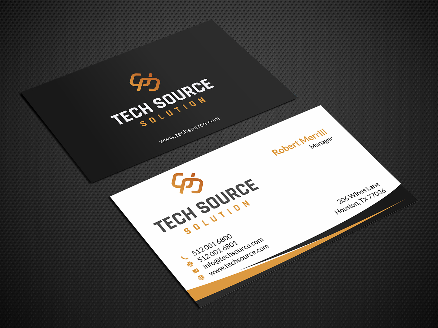 Diseño de Tarjeta de Presentación por SKYdesign para Tech Source Solution | Diseño #18928570