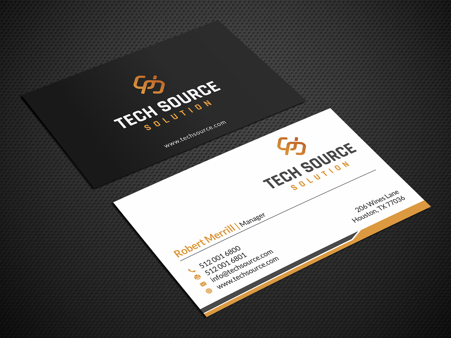 Diseño de Tarjeta de Presentación por SKYdesign para Tech Source Solution | Diseño #18928572