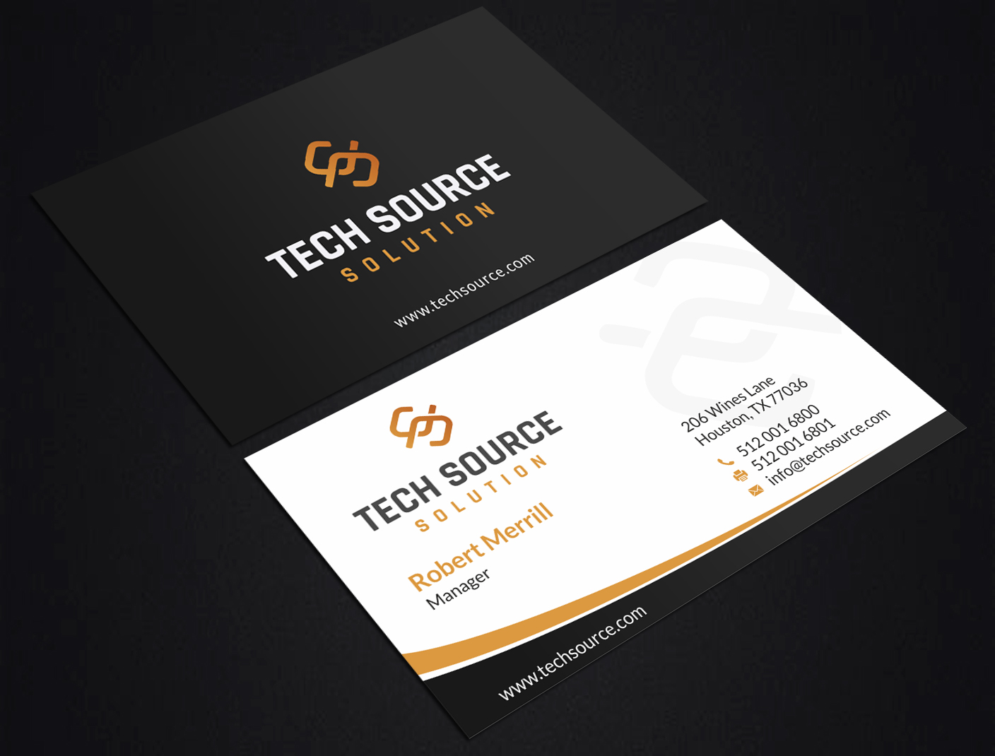 Diseño de Tarjeta de Presentación por SKYdesign para Tech Source Solution | Diseño #18930733
