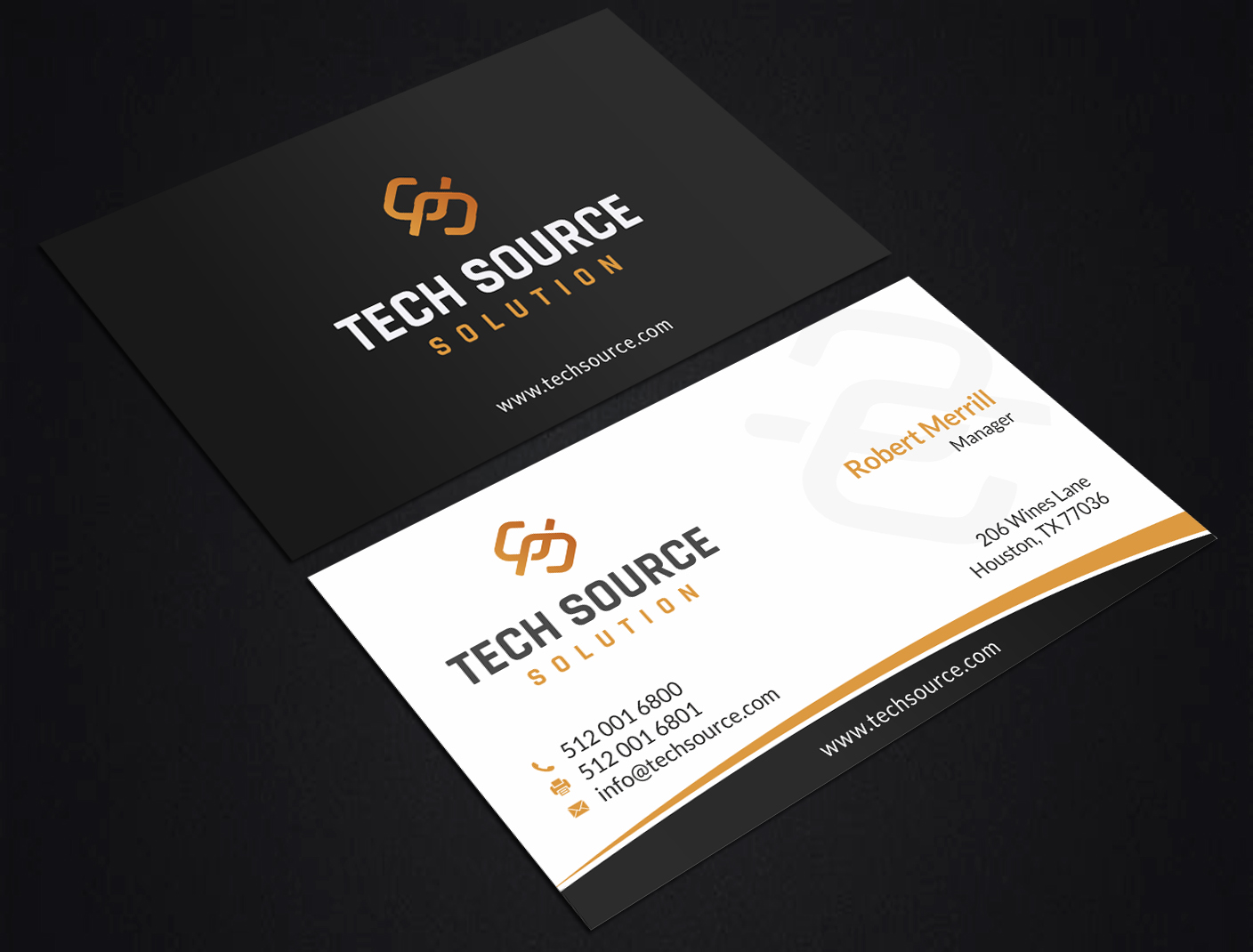 Diseño de Tarjeta de Presentación por SKYdesign para Tech Source Solution | Diseño #18930744