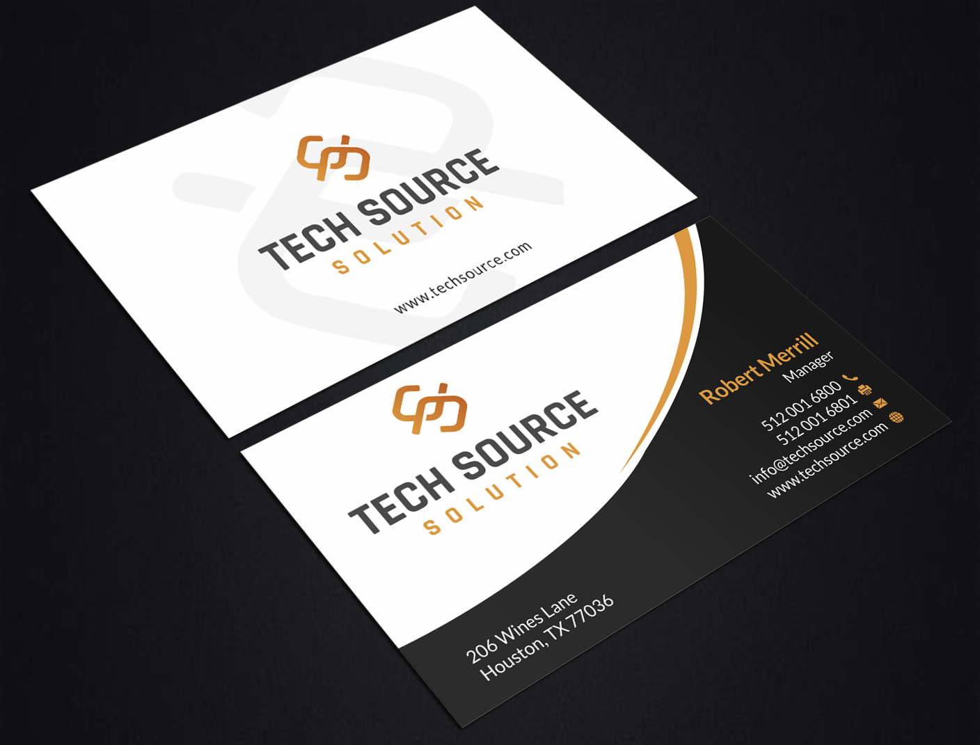 Diseño de Tarjeta de Presentación por SKYdesign para Tech Source Solution | Diseño #18932503