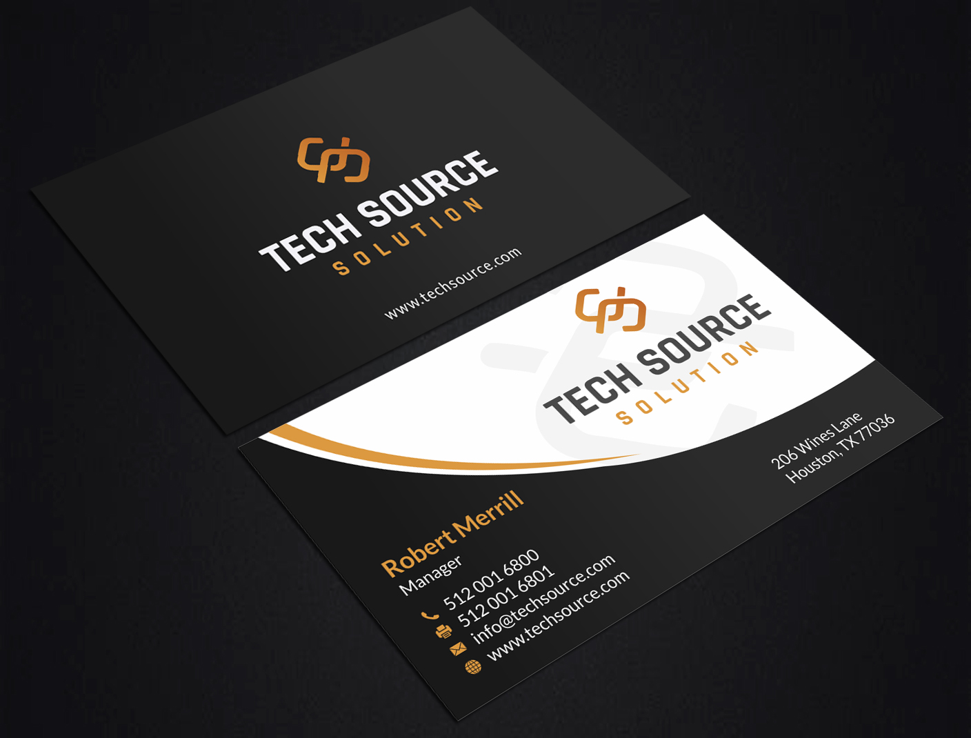 Diseño de Tarjeta de Presentación por SKYdesign para Tech Source Solution | Diseño #18932523
