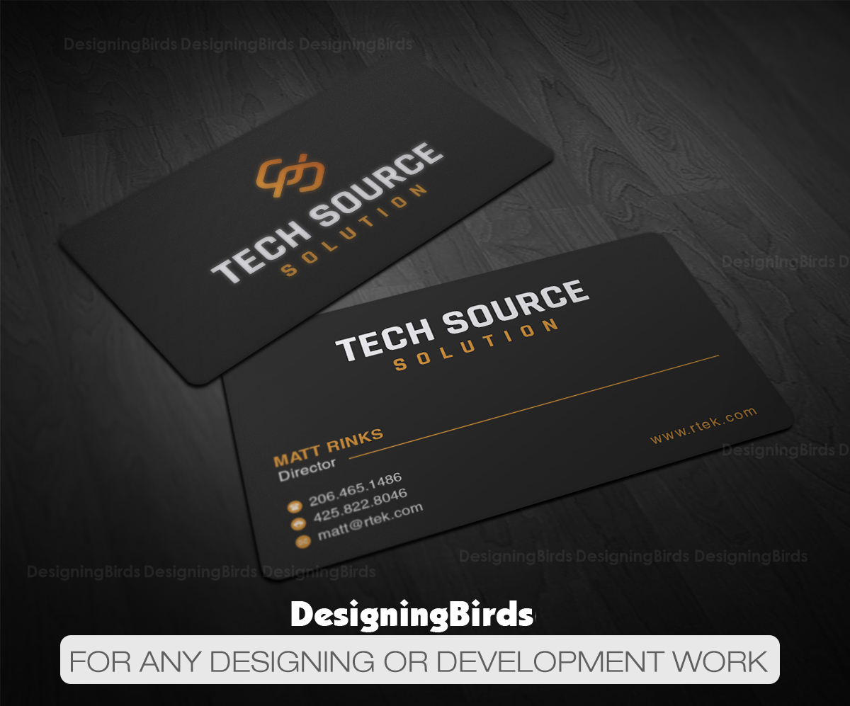 Diseño de Tarjeta de Presentación por Designing Birds para Tech Source Solution | Diseño #18922676