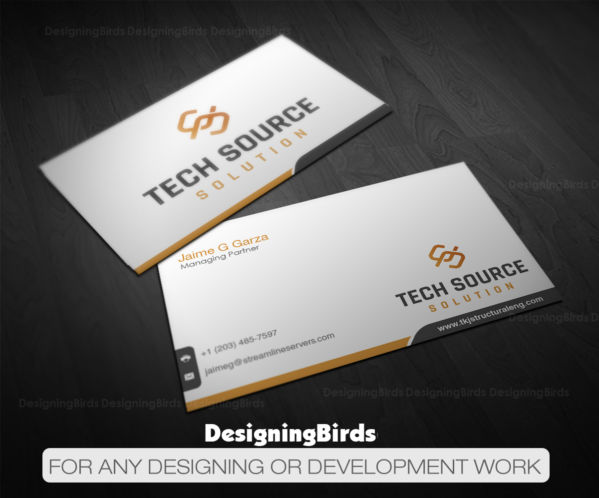 Diseño de Tarjeta de Presentación por Designing Birds para Tech Source Solution | Diseño #18922837
