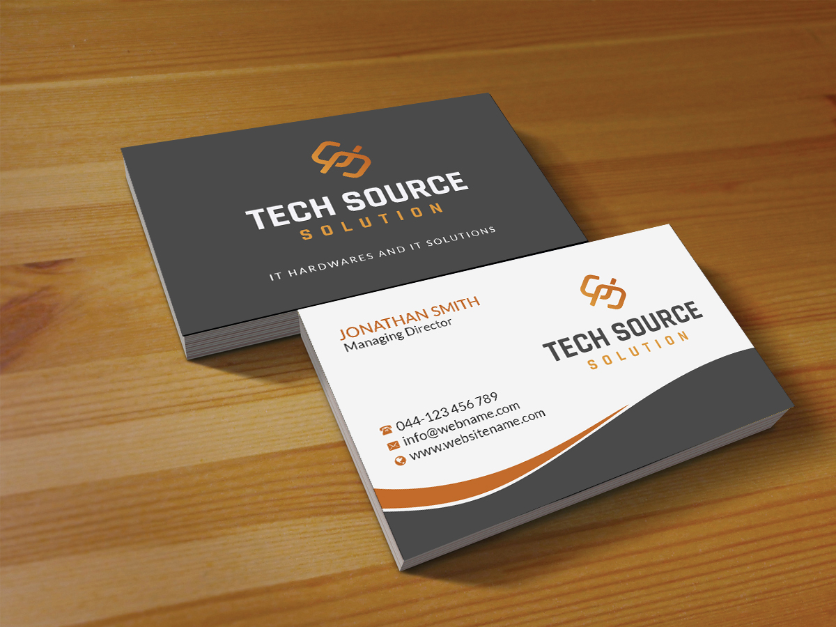 Business Card Design by Creations Box 2015 for Tech Source Solution | Design #18926616