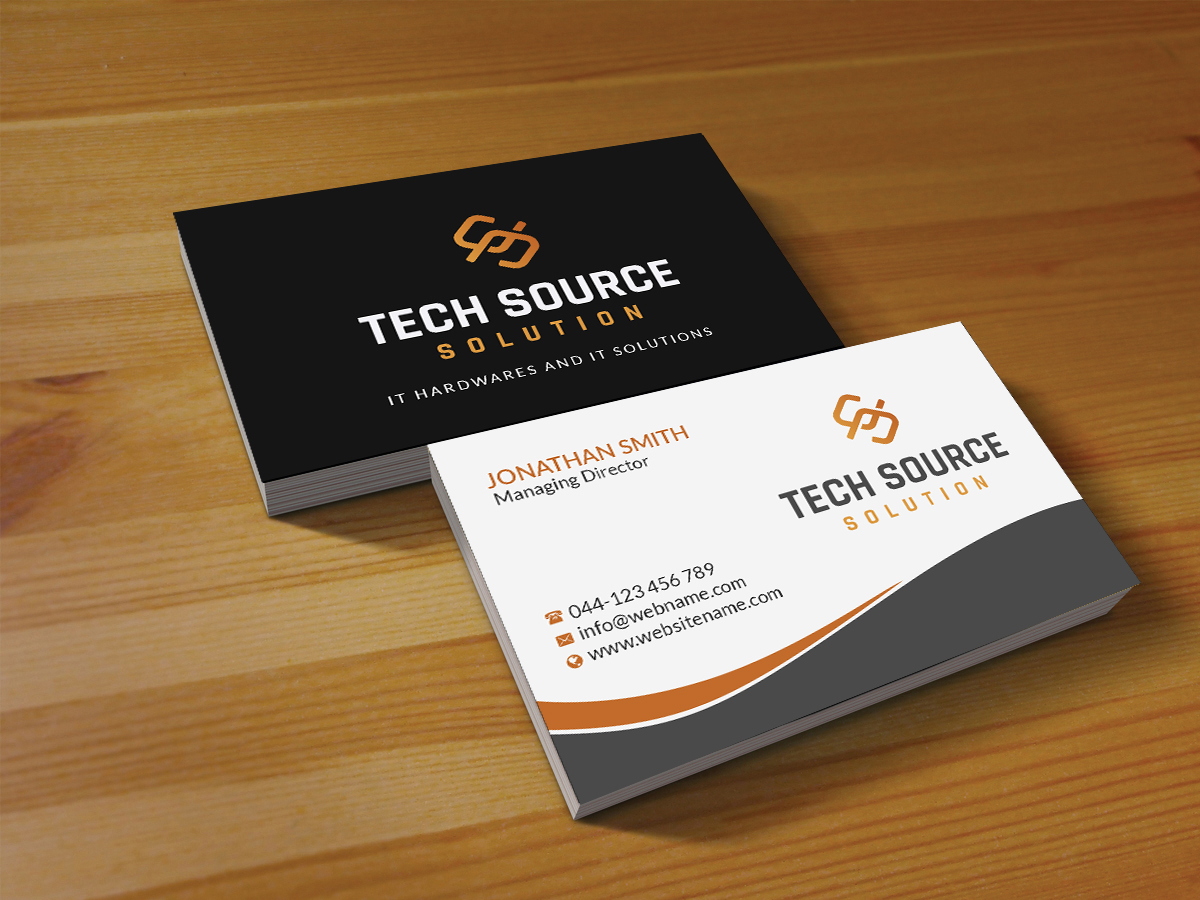 Business Card Design by Creations Box 2015 for Tech Source Solution | Design #18926619