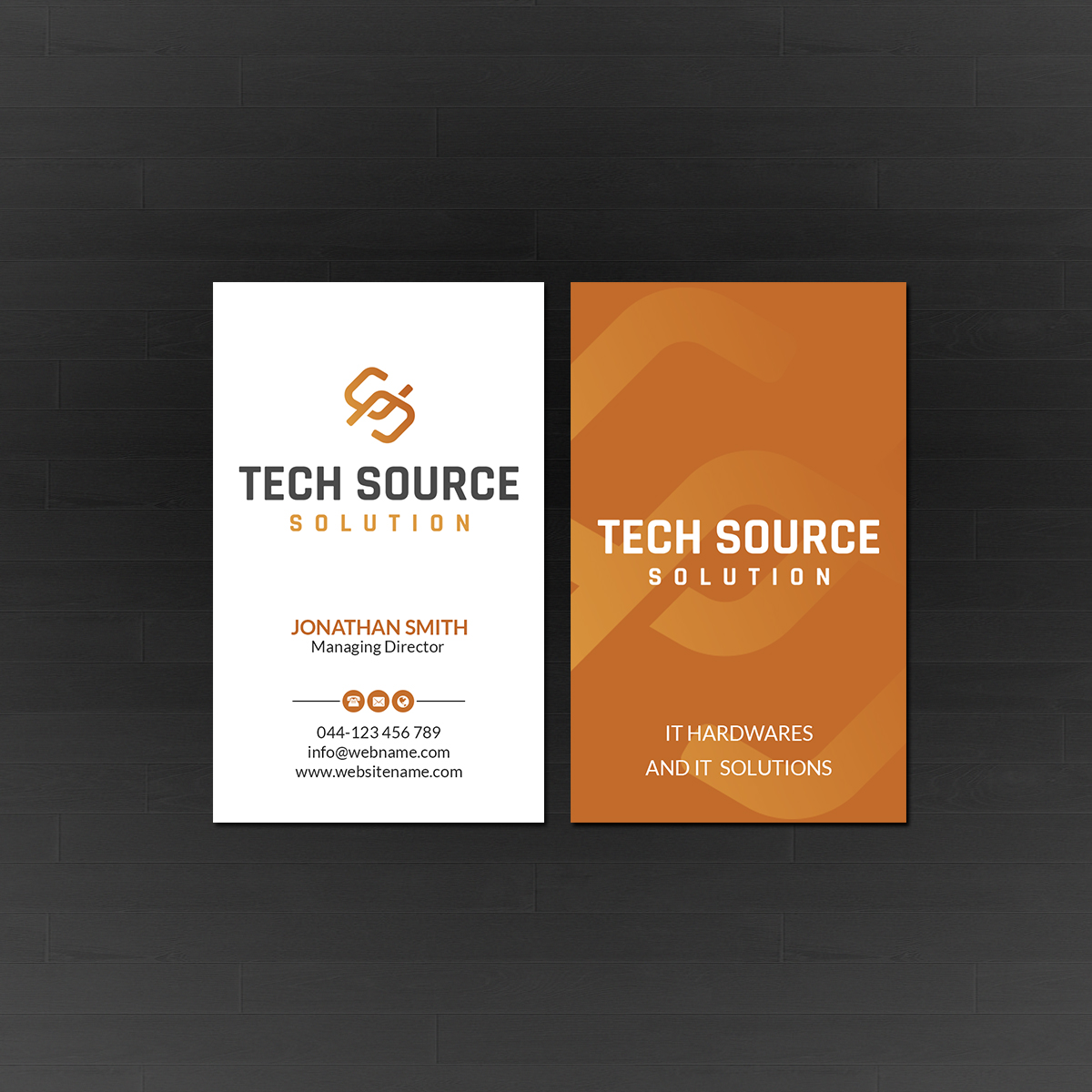 Business Card Design by Creations Box 2015 for Tech Source Solution | Design #18926624