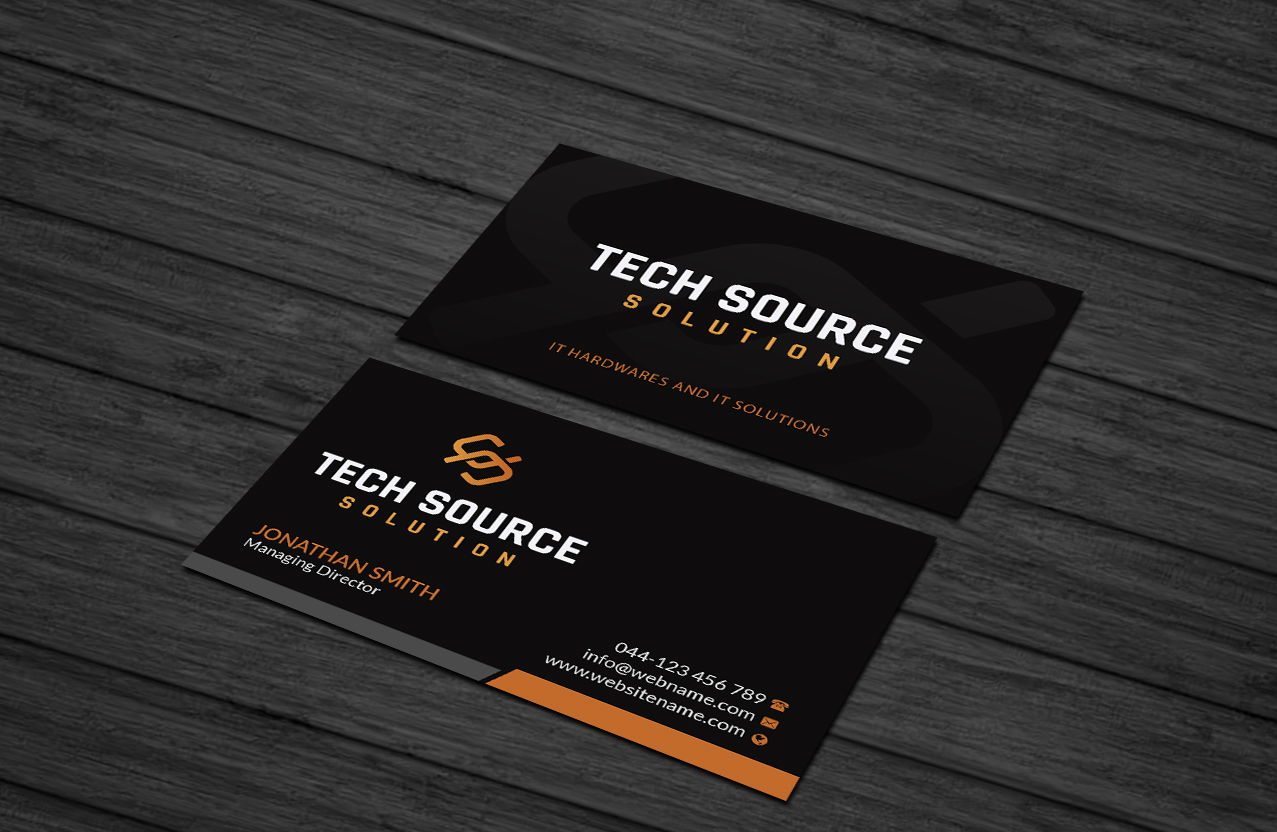 Business Card Design by Creations Box 2015 for Tech Source Solution | Design #18926634