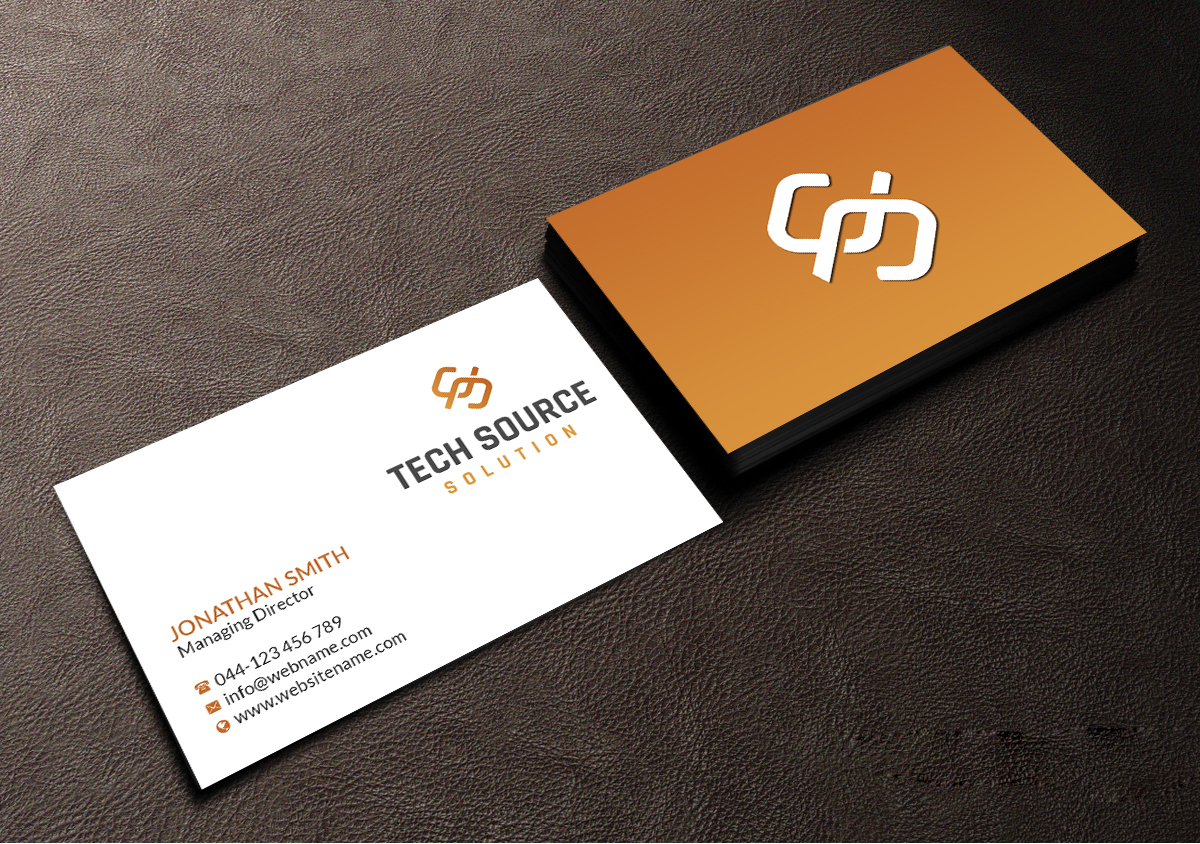 Business Card Design by Creations Box 2015 for Tech Source Solution | Design #18926637