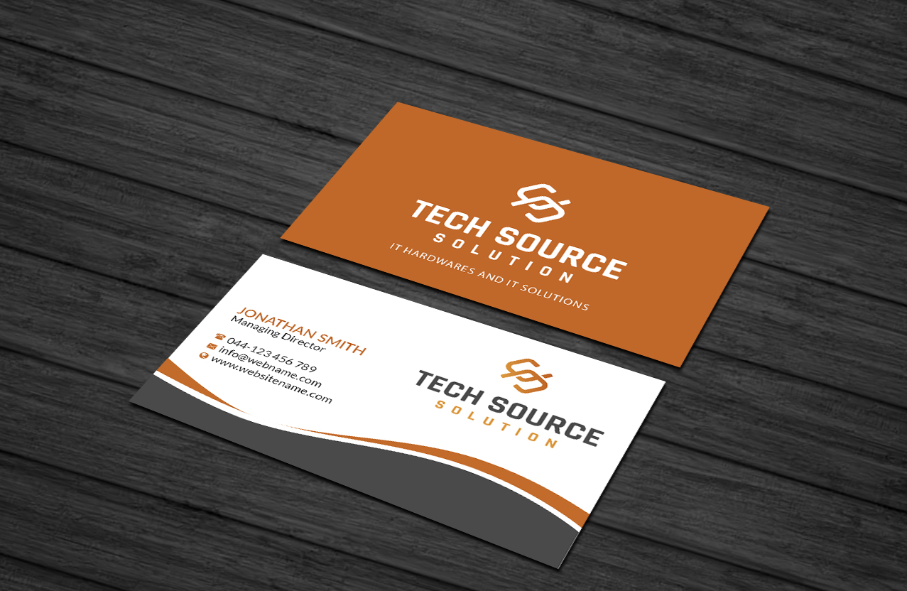 Design de Carte de Visite par Creations Box 2015 pour Tech Source Solution | Design #18926639