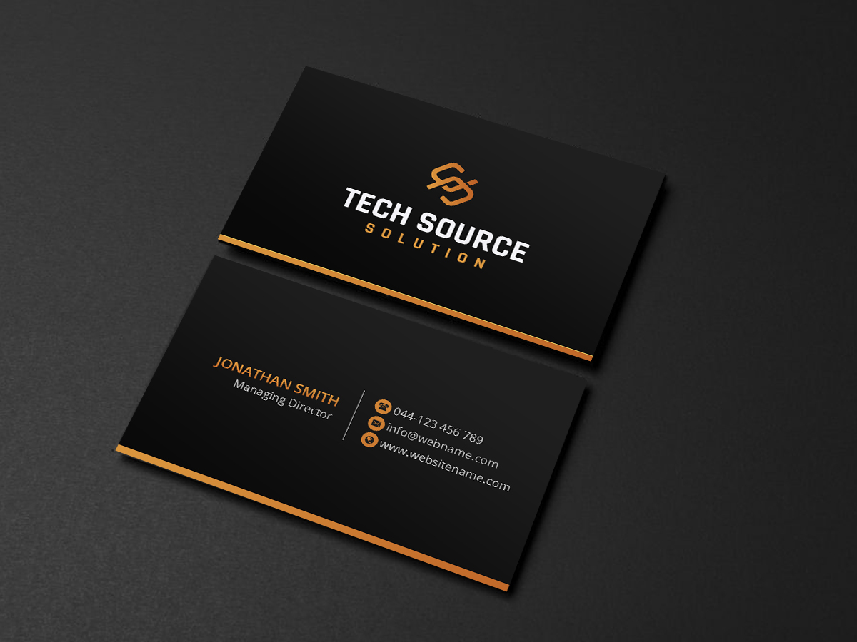 Business Card Design by Creations Box 2015 for Tech Source Solution | Design #18927155