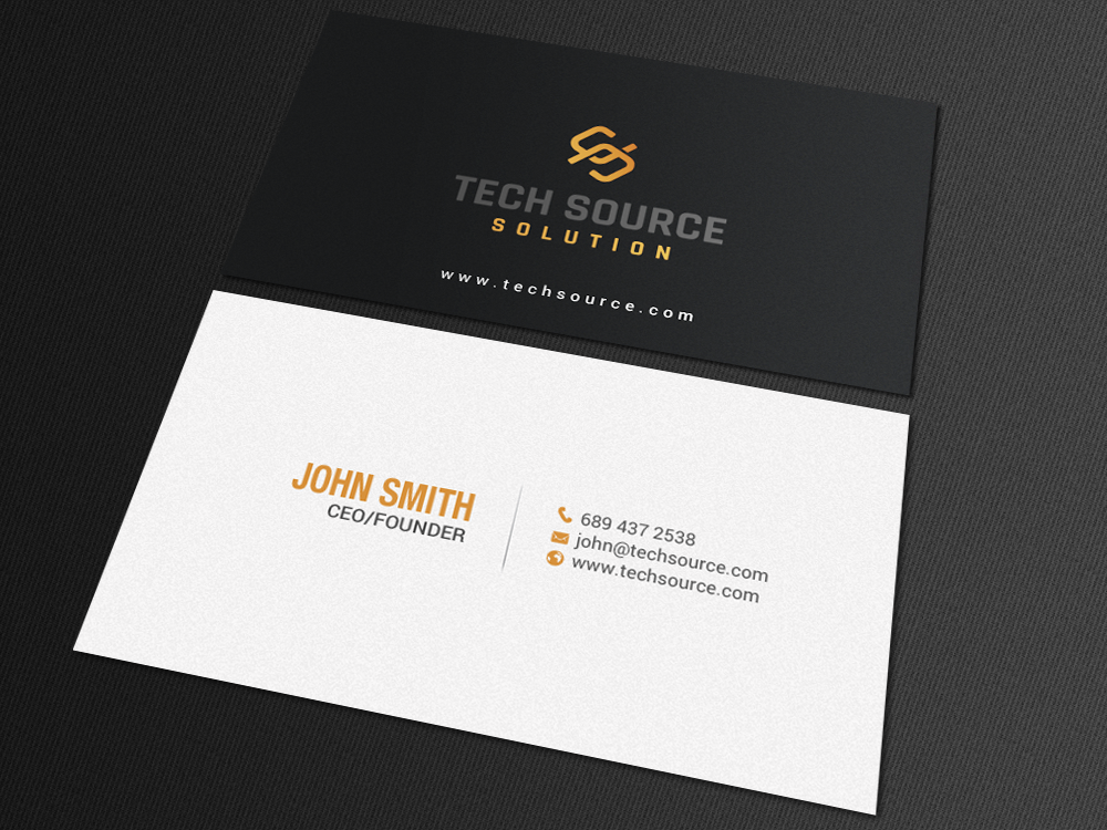 Business Card Design by chandrayaan.creative for Tech Source Solution | Design #18922845