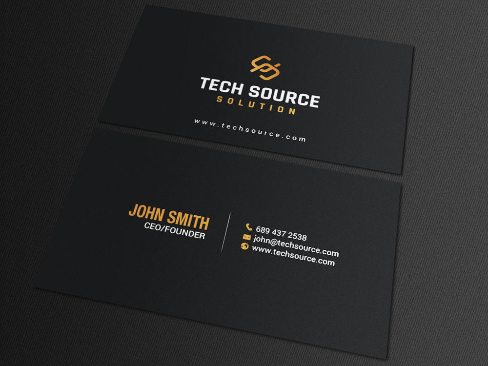 Business Card Design by chandrayaan.creative for Tech Source Solution | Design #18922847