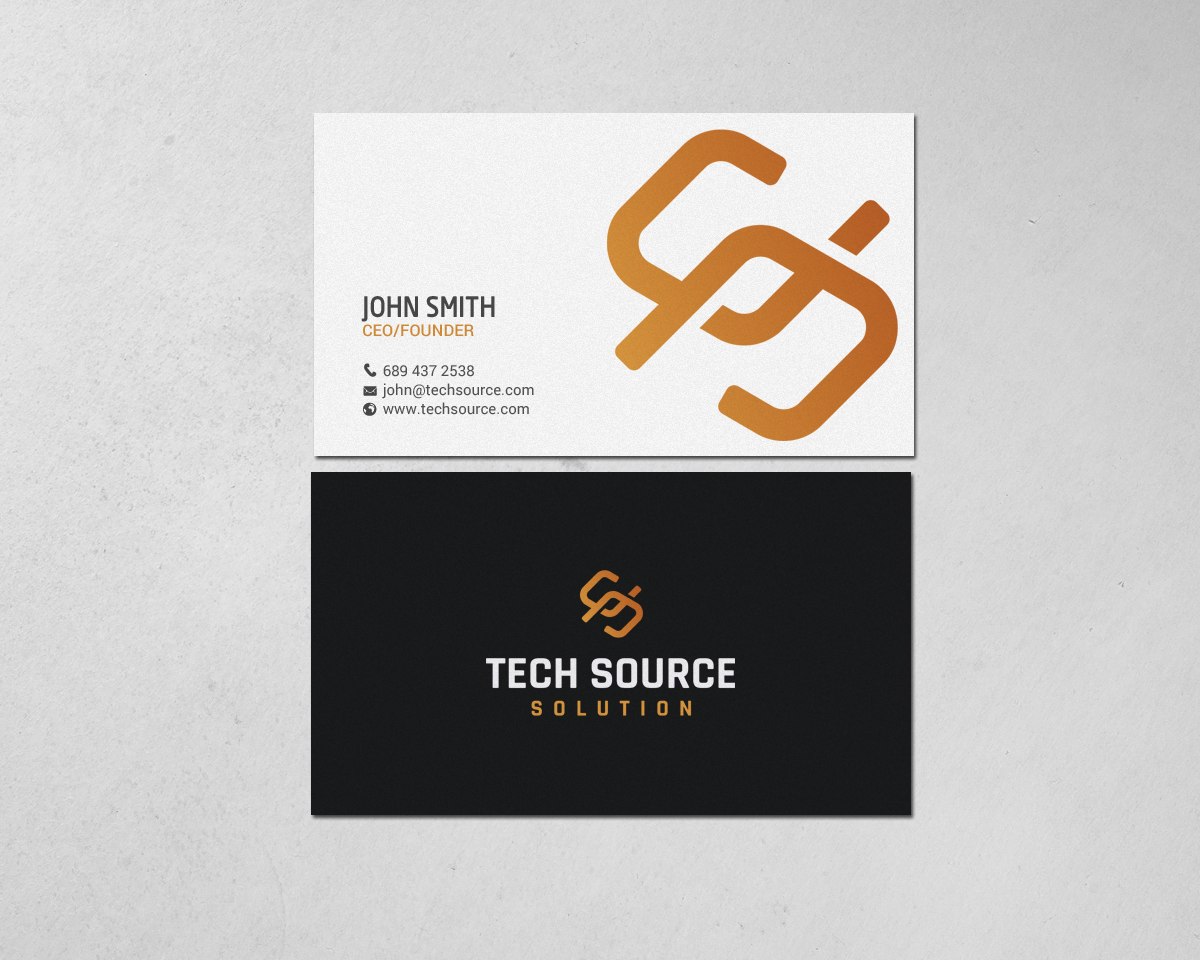 Business Card Design by chandrayaan.creative for Tech Source Solution | Design #18922855